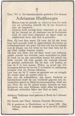 Adrianus Huijbregts 1886 Breda + 1961 Heerlerbaan, 75 jr, Verzenden