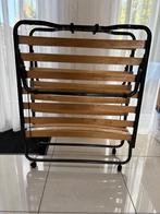 Inklapbaar logeerbed, Huis en Inrichting, Slaapkamer | Bedden, Ophalen, 90 cm, Eenpersoons, Zwart