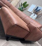 ZGAN De Bommel Lederen U-Bank /Hoekbank - Cognac - 394cm, Huis en Inrichting, Ophalen, -, -, Hoekbank