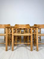 8x Vintage Rainer Daumiller Eetkamerstoelen Deense Jaren 70, Huis en Inrichting, Stoelen, Bruin, Ophalen of Verzenden, Zo goed als nieuw