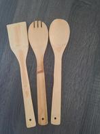 3 houten spatels, Ophalen of Verzenden