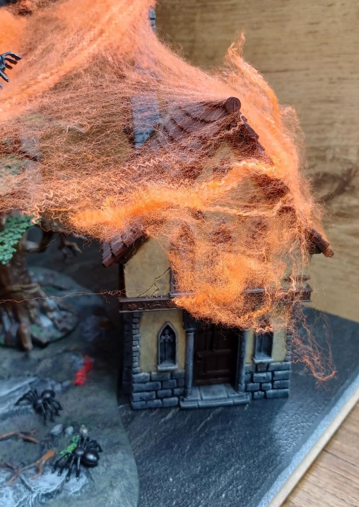 Spinnenweb / Spiderweb Oranje Halloween Wargames, Hobby en Vrije tijd, Wargaming, Nieuw, Overige soorten, Toebehoren, Verzenden