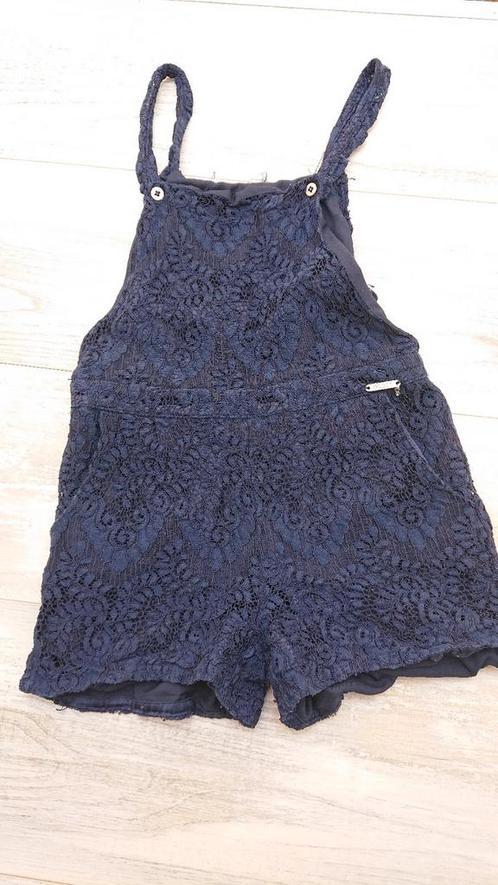 GUESS jumpsuit/korte tuinbroek, donkerblauw, maat 116-122, Kinderen en Baby's, Kinderkleding | Maat 116, Gebruikt, Meisje, Broek