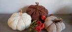 Gehaakte pompoenen set van 3 herfst sfeer seizoentafel, Huis en Inrichting, Woonaccessoires | Kransen, Ophalen of Verzenden