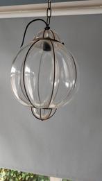 Venetiaanse glazen hanglamp, Huis en Inrichting, Lampen | Hanglampen, Ophalen, Gebruikt, Vintage, Glas