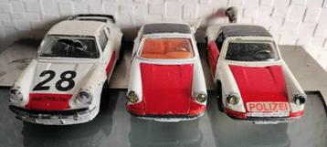 4 stuks CORGI PORSCHE politie uitvoering 1/43 beschikbaar voor biedingen