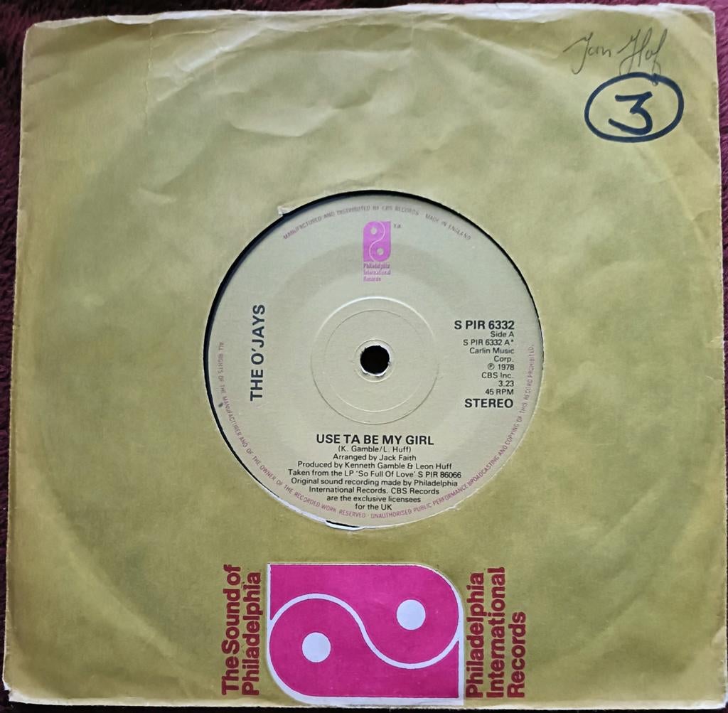 The O'Jays - Use to be my Girl - Vinyl Single 1978, Gebruikt, 7 inch, Single, Ophalen of Verzenden