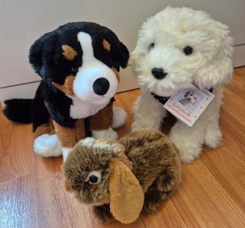 Teddy hermann knuffel set van 3 honden & konijn NIEUW!! beschikbaar voor biedingen