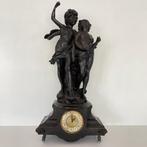 ZAMAC beeld met klok vintage, Antiek en Kunst, Ophalen of Verzenden