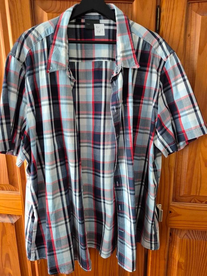 Overhemd korte mouw, 21 van 26, 3xl, Kleding | Heren, Grote Maten, Zo goed als nieuw, Overhemd, Overige kleuren, Ophalen of Verzenden
