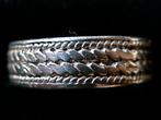 Zilveren 925 zilver rechte ring met mooi patroon maat 17.25, Verzenden, Nieuw, 17 tot 18, Dame of Heer