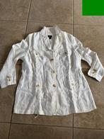 H&M linen cream safari jkt eu52, Kleding | Dames, Beige, Ophalen of Verzenden, Zo goed als nieuw, Nvt