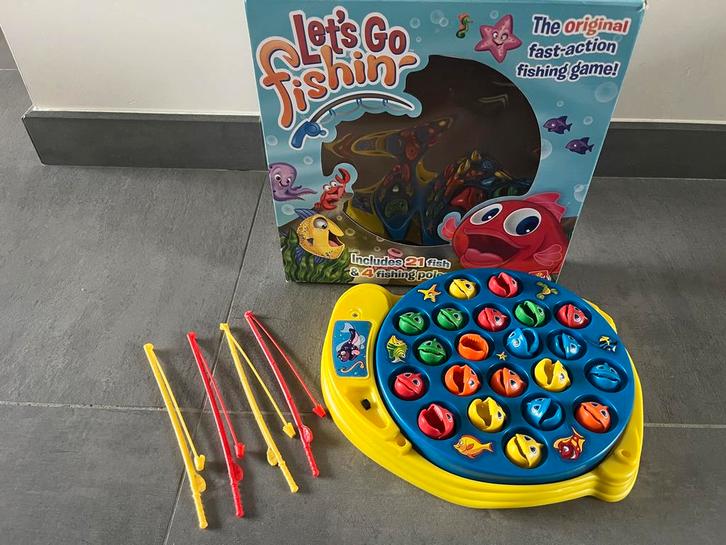 Let's Go Fishin' Visspel - Compleet!, Hobby en Vrije tijd, Gezelschapsspellen | Bordspellen, Zo goed als nieuw, Ophalen of Verzenden