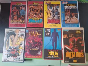 Martial Arts VHS actie films, ninja, kung fu videobanden beschikbaar voor biedingen