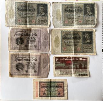 Oude reichsbanknote uit 1922/1923