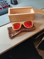 Wood Fellas Houten zonnebril spiegelglas, Sieraden, Tassen en Uiterlijk, Zonnebrillen en Brillen | Dames, Overige merken, Ophalen of Verzenden