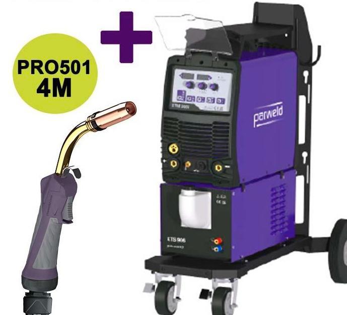 Parweld XTM356I Watergekoeld synergisch lasapparaat NIEUW, Doe-het-zelf en Verbouw, Gereedschap | Lasapparaten, Nieuw, Co2, 250 ampère of meer