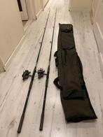 Carper hengels met molens - Albatros & Browning, Ophalen, Gebruikt, Werphengel