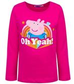 Peppa Pig Longsleeve Shirt Fuchsia - Maat 104-110-116, Kinderen en Baby's, Kinderkleding | Maat 104, Nieuw, Meisje, Ophalen of Verzenden