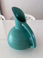 Mooie blauwgroene vintage retro design vaas/kan!, Ophalen of Verzenden