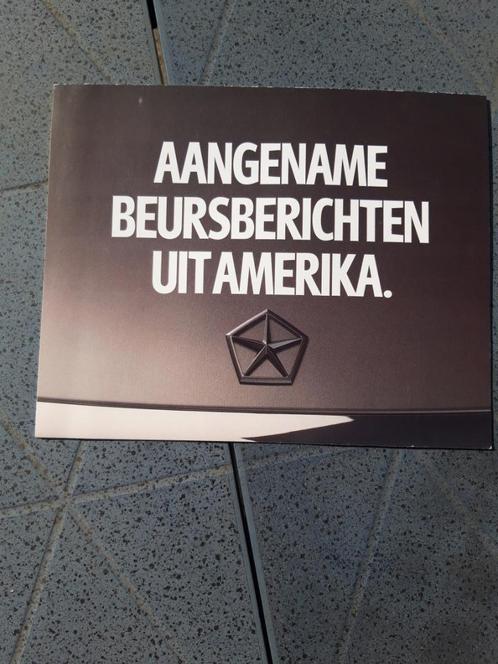 folder Chrysler ( USA ), Boeken, Auto's | Folders en Tijdschriften, Zo goed als nieuw, Overige merken, Ophalen of Verzenden