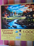 Country Sunday van SunsOut  1000 stukjes, Ophalen of Verzenden, 500 t/m 1500 stukjes, Zo goed als nieuw, Legpuzzel