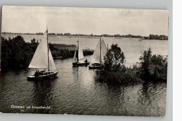 Loosdrecht zeilbootjes, Verzamelen, Ansichtkaarten | Nederland, Ongelopen, Noord-Holland, Voor 1920, Verzenden