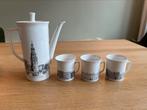Villeroy & Boch Koffiepot + 3 Amsterdamse kopjes, Ophalen of Verzenden