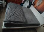 Wit slaapkamerbed met matras. 210/200, Huis en Inrichting, Ophalen, 90 cm, Eenpersoons, Zo goed als nieuw