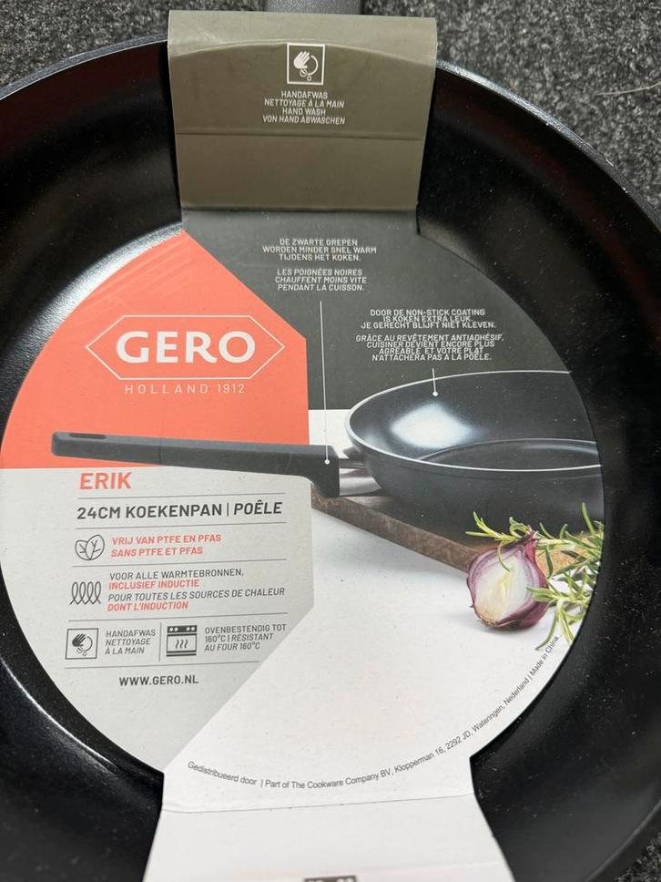 Gero Erik Koekenpan 24cm - Nieuwstaat, Huis en Inrichting, Keuken | Potten en Pannen, Zo goed als nieuw, Koekenpan of Braadpan