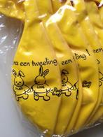 Hoera een tweeling ~ 10 ballonnen geel - geboorte baby's, Kinderen en Baby's, Nieuw, Overige typen, Ophalen of Verzenden