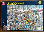 Jan van Haasteren - Op Glad IJs - 3000 Stukjes, Ophalen of Verzenden, Meer dan 1500 stukjes, Gebruikt, Legpuzzel