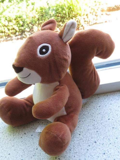 Eekhoorn van Zeeman meet ca 24 cm zittend zacht velours, Kinderen en Baby's, Speelgoed | Knuffels en Pluche, Zo goed als nieuw
