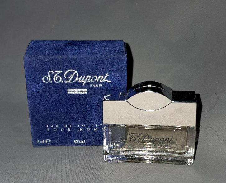 Volle parfum mini -  St dupont homme  + doosje, Verzamelen, Parfumverzamelingen, Zo goed als nieuw, Miniatuur, Gevuld, Ophalen of Verzenden