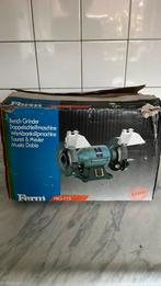 Dubbele slijpmachine FRG-125 FERM, Ophalen, Zo goed als nieuw, Minder dan 700 watt, Werkbankslijpmachine