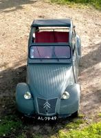 Citroën 2CV, 1955, ribbelkap, suicide deurtjes, Ned kenteken, Auto's, Voorwielaandrijving, Handgeschakeld, Zilver of Grijs, 500 cc