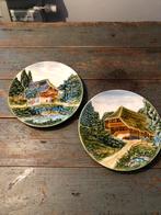 DECO WANDBORD MAJOLICA 2 STUKS, Ophalen of Verzenden
