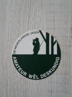 sticker De Nederlandse Jager amateur wél deskundig, Verzamelen, Stickers, Ophalen of Verzenden, Zo goed als nieuw, Dier en Natuur