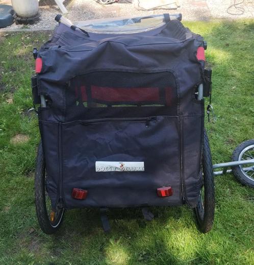 Honden fietskar Doggy de Luxe, Fietsen en Brommers, Fietsaccessoires | Aanhangers en Karren, Gebruikt, Hondenkar, Opvouwbaar, Ophalen