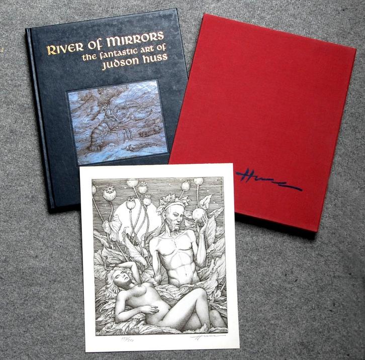 Judson Huss River of Mirrors # Boek en Litho # Apart Kadeau, Antiek en Kunst, Kunst | Litho's en Zeefdrukken, Ophalen of Verzenden