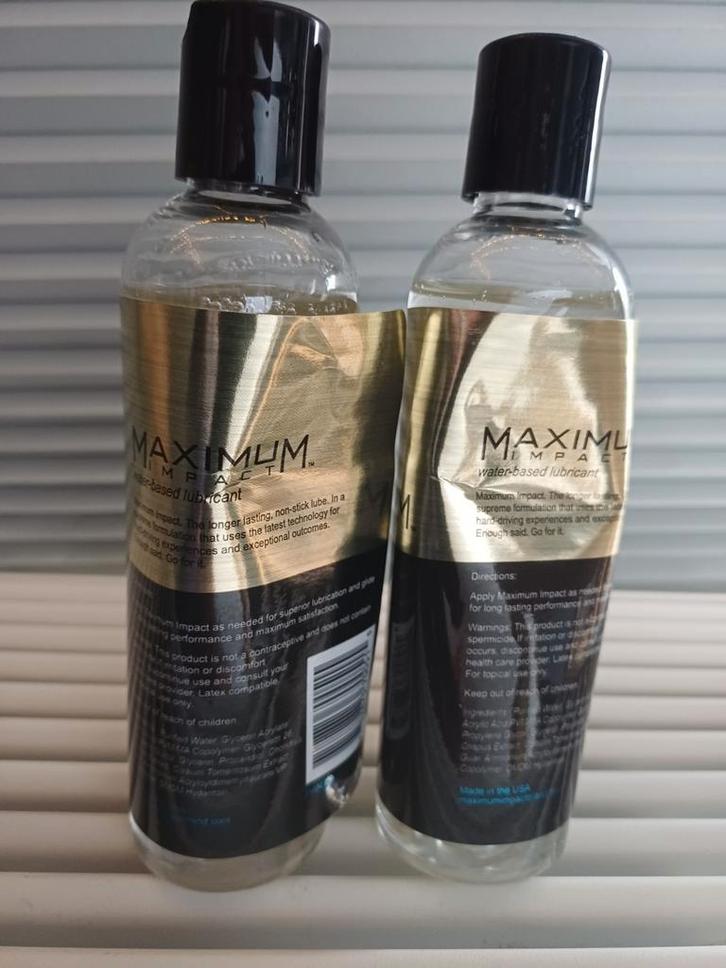 Glijmiddel Maximum impact 120ml, press-klepje, Sieraden, Tassen en Uiterlijk, Uiterlijk | Lichaamsverzorging, Nieuw, Overige typen