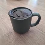 Coffee to Go beker groen met zwart deksel, Keramiek, Ophalen of Verzenden, Zo goed als nieuw, Overige stijlen
