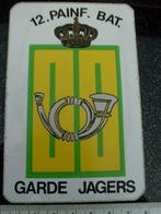 sticker12. painf. bat. garde jagers logo embleem wapen, Verzenden, Zo goed als nieuw, Bedrijf of Vereniging