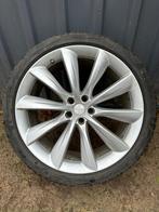 Uitzonderlijke 22” Tesla Turbine velgen zilver, Auto-onderdelen, Banden en Velgen, Ophalen, Zomerbanden, Velg(en)