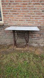 Tuintafel op naaimachine onderstel, Tuin en Terras, Tuintafels, Ophalen, Gebruikt, Rechthoekig