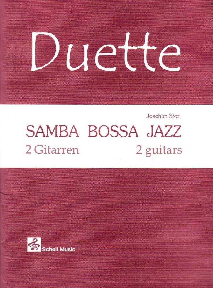 Duette Samba Bossa Jazz 2 Guitars met CD ( 4644 ), Muziek en Instrumenten, Bladmuziek, Zo goed als nieuw, Artiest of Componist