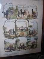 Leuke Ned. Kunstprent, "" Het Houten Paard "", in lijst, Ophalen of Verzenden, Voor 1940, Gebruikt, Overige onderwerpen