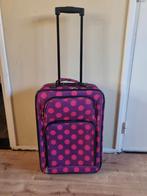 Handbagagekoffer met wieltjes - Weinig gebruikt, Uitschuifbare handgreep, Minder dan 50 cm, Ophalen of Verzenden, Zo goed als nieuw