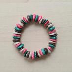 Vintage Kralenarmband Armbandje Edelstenen Kralen Multicolor, Verzenden, Zo goed als nieuw, Overige kleuren, Met edelsteen