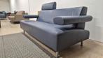 Prachtige blauwe leren Cloak Pacific 3 zits top design bank, 150 tot 200 cm, Driepersoons, 75 tot 100 cm, Ophalen of Verzenden